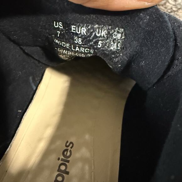 Hush Puppies Women's Cyra Catelyn Black Suede Lace Up Chukka Boots 7 W NEW READ - Picture 7 of 7